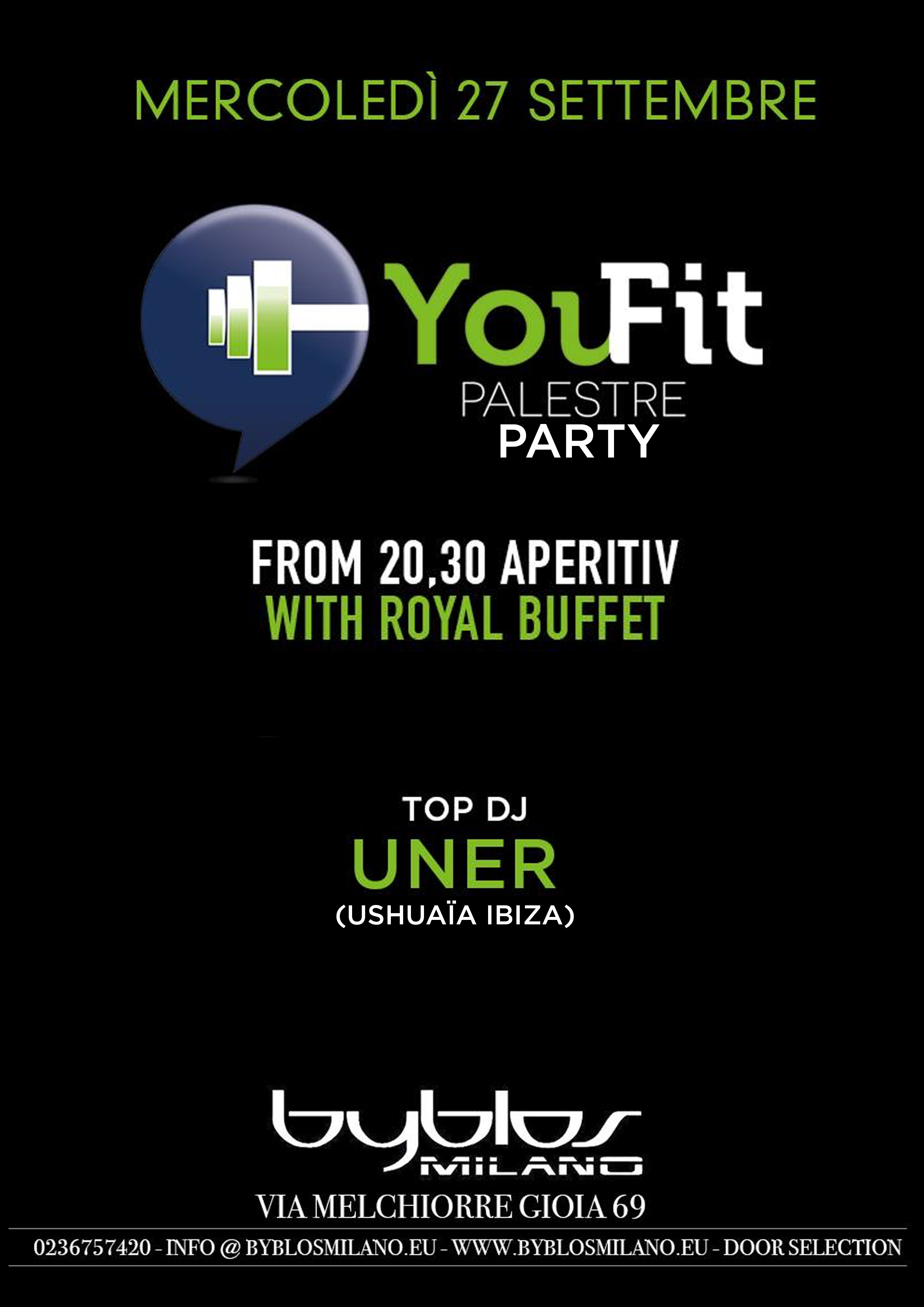 YouFit Party @ Byblos Milano